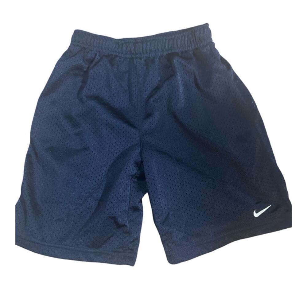 Nike Boys Athletic Shorts Size 7 Blue Mesh  Dri-Fit Style